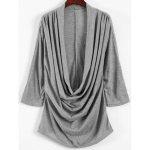 Gray Low Cut**NWT**Great with tank tops***